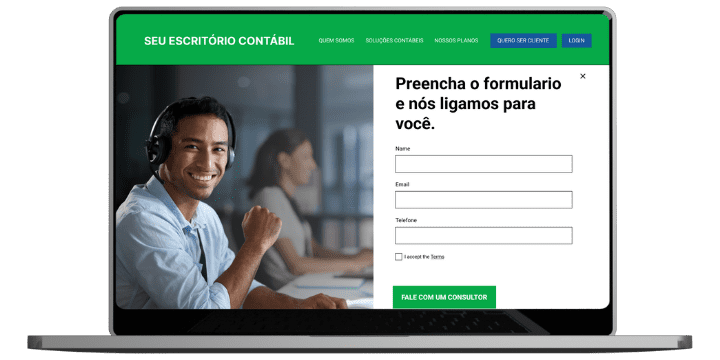 formulario para o site de contabilidade